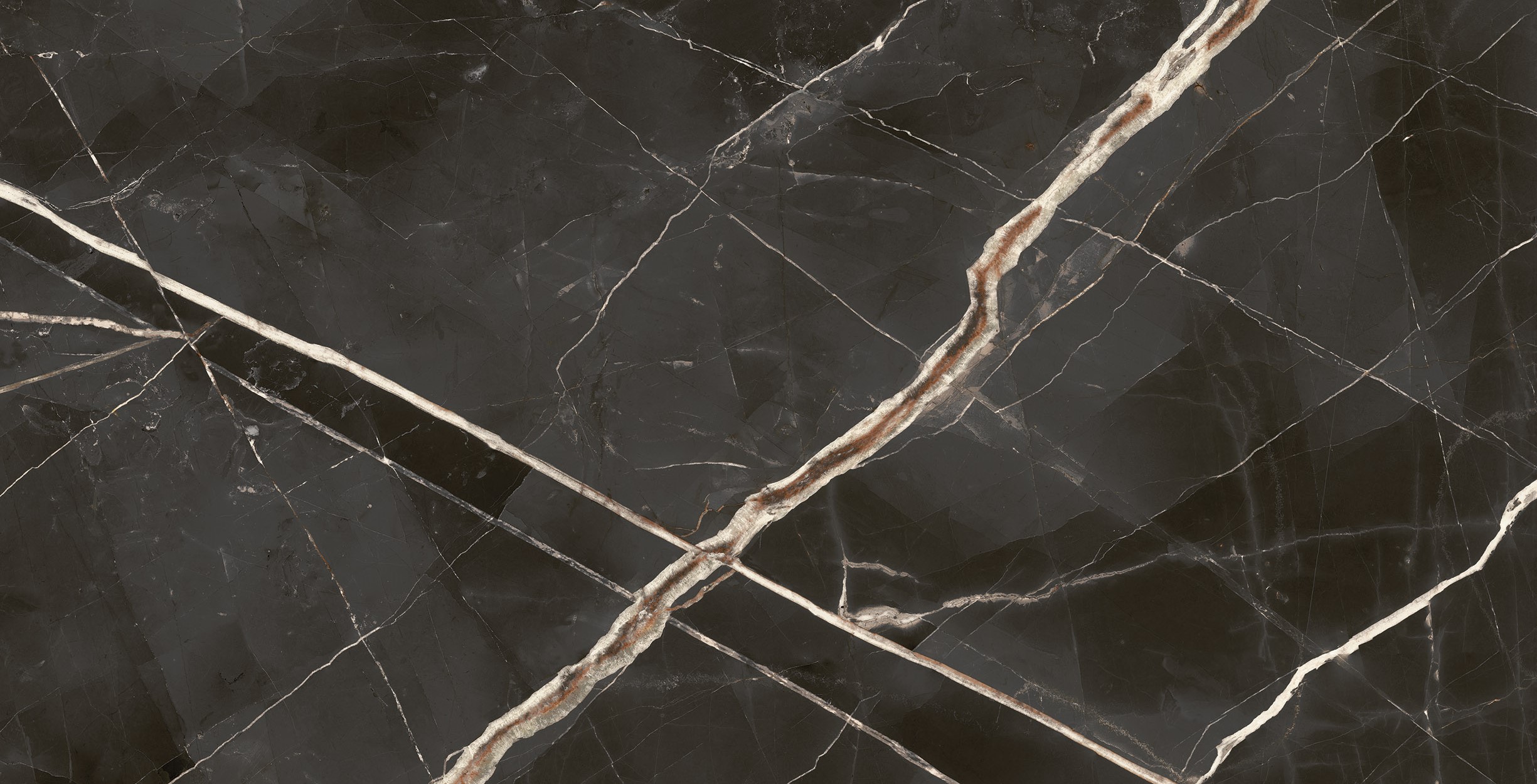 Italon Керамический гранит Stellaris Керамогранит Absolut Black 80x160 натуральный