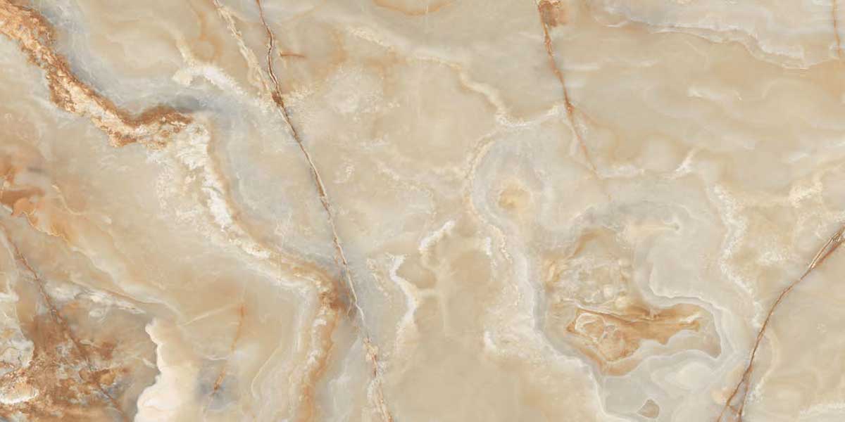 FLORIM-Creative OnyxMore Керамогранит неглазурованный (UGL) Golden Onyx 60x120 сатинированная