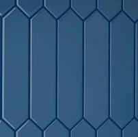 Equipe Arrow Настенная керамическая плитка Adriatic Blue 5x25 глазурованный глянцевый