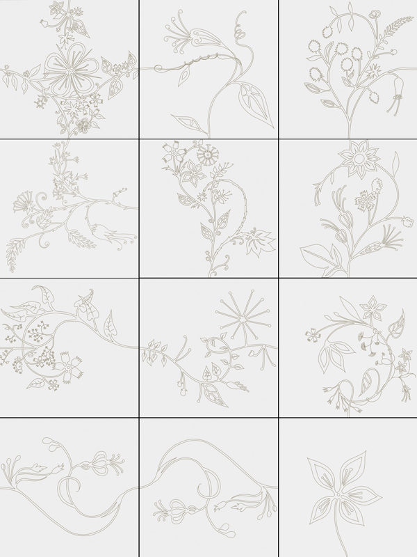 Bardelli Primavera Декор Platinum 40x120 глазурованный глянцевый