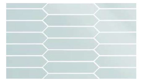 Equipe Arrow Настенная керамическая плитка Caribbean Blue 5x25 глазурованный глянцевый