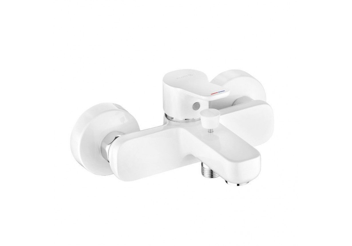 KLUDI PureEasy Смеситель Смеситель для ванны/душа однорычажный 22 5х15х10 5 (белый/хром) 0x0