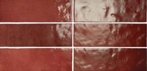 Equipe Artisan Настенная керамическая плитка Burgundy 6.5x20 глазурованный глянцевый