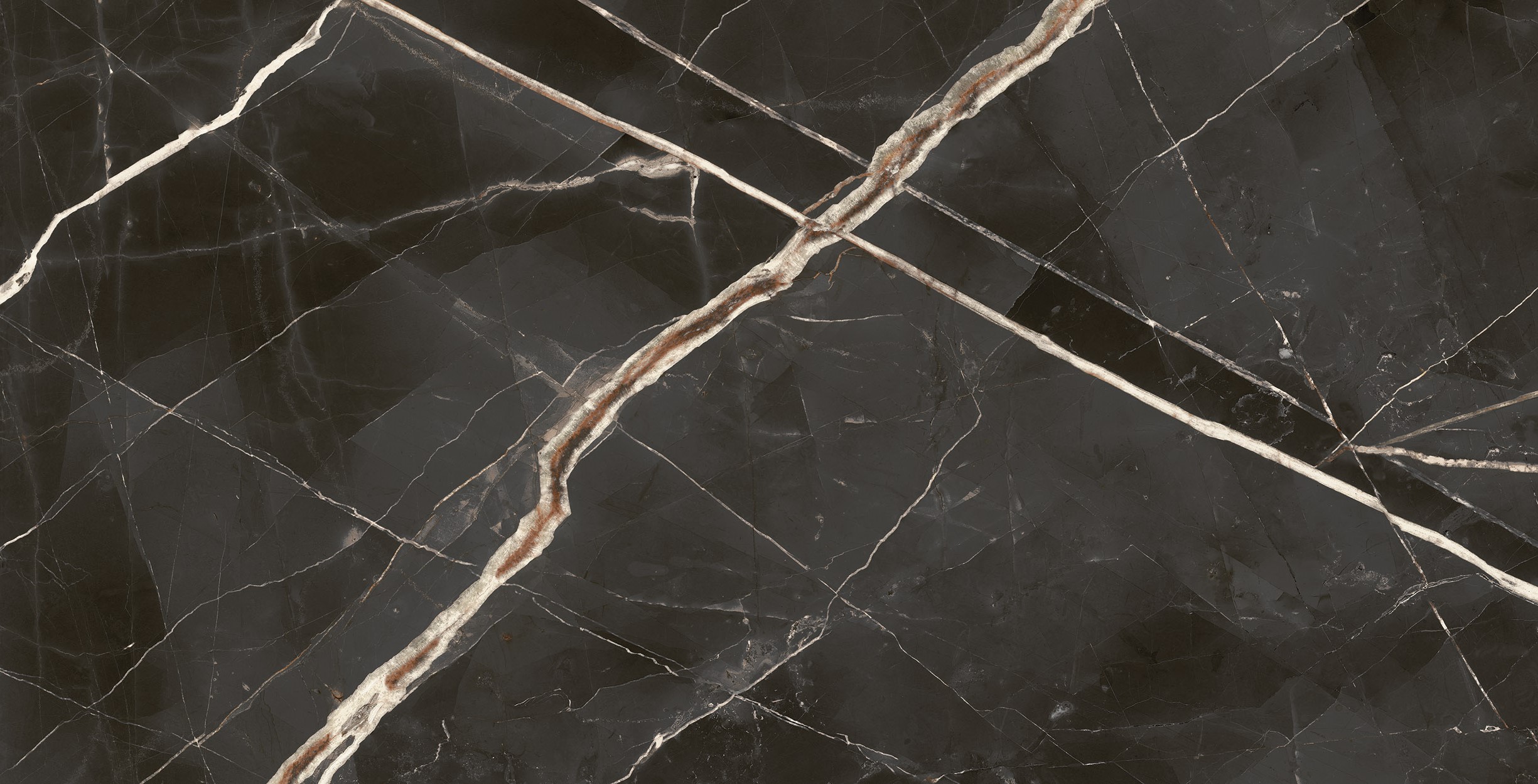 Italon Керамический гранит Stellaris Керамогранит Absolut Black 80x160 люкс